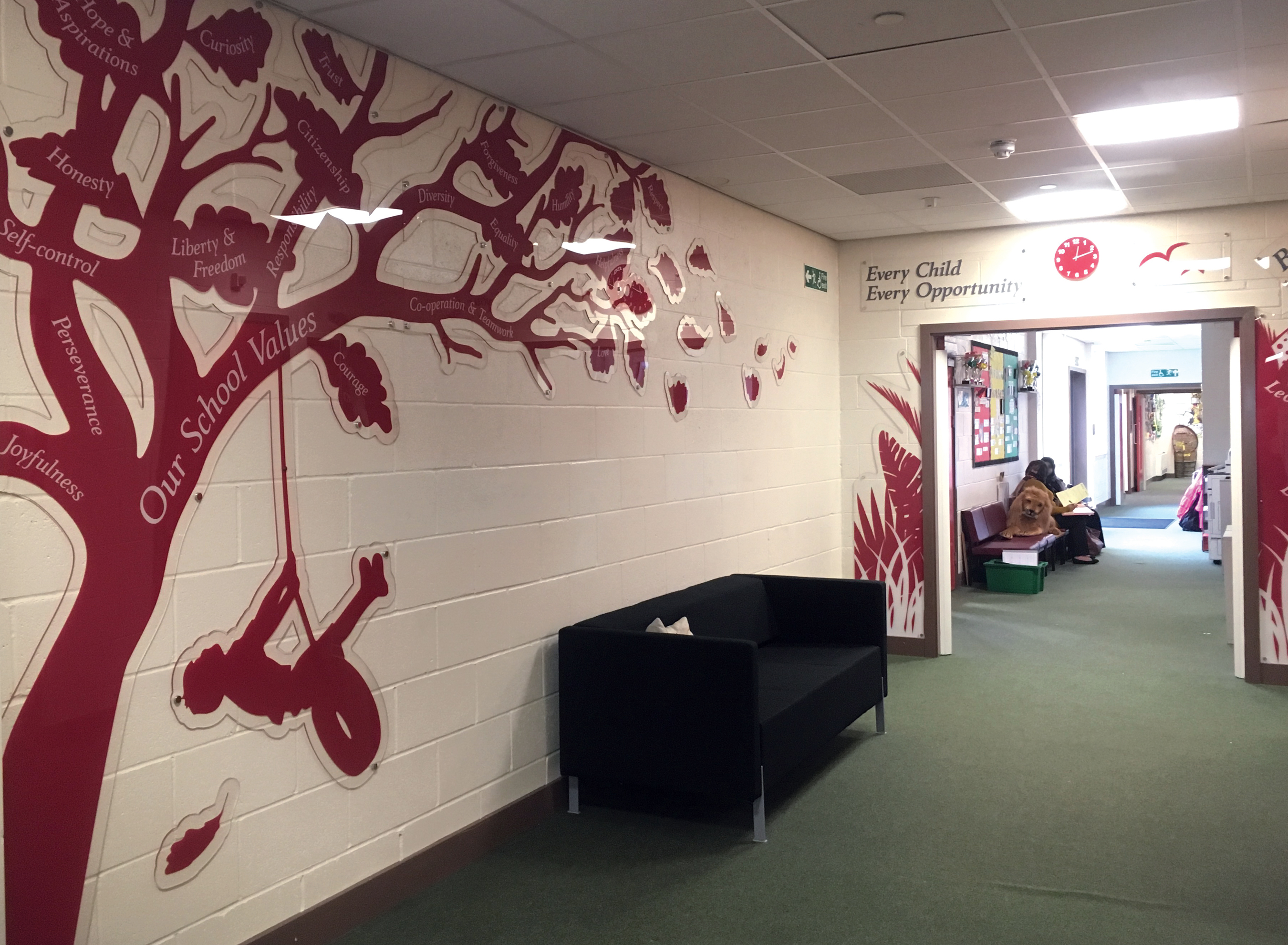 School Corridor Display