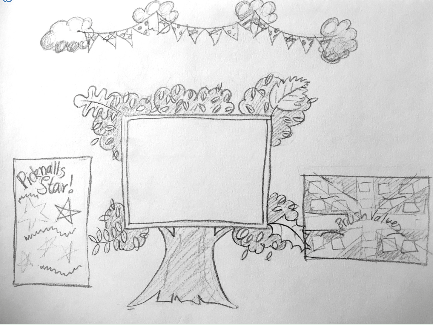 School Hall Display Sketch values tree